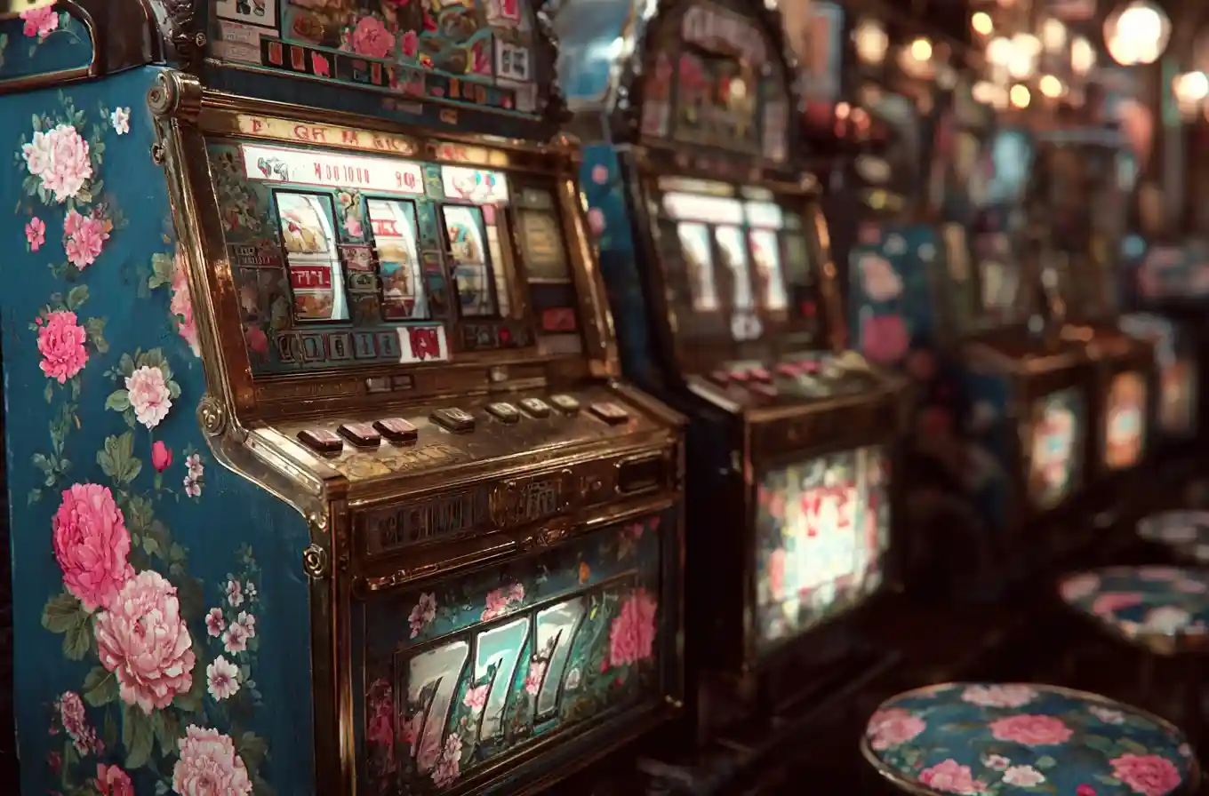 Slot machine gameplay image from Caesars Slots